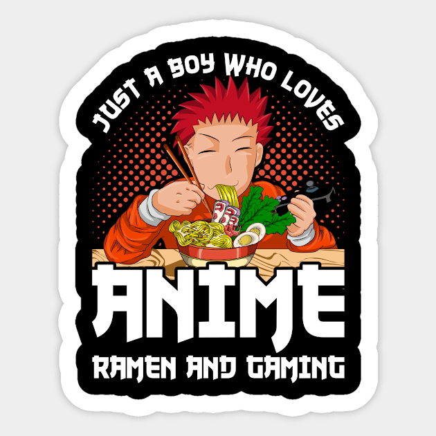 Gamer Otaku Boy Japanimation Anime Sticker by shirtsyoulike